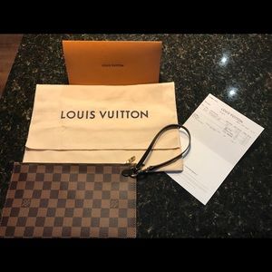 Brand new LV  Pouchette Red with dust bag